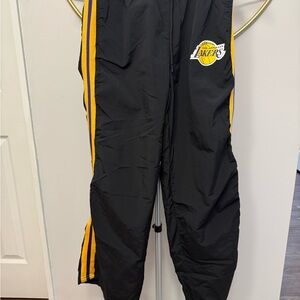 LA Lakers NBA Nylon Warm Up Pants Size Medium